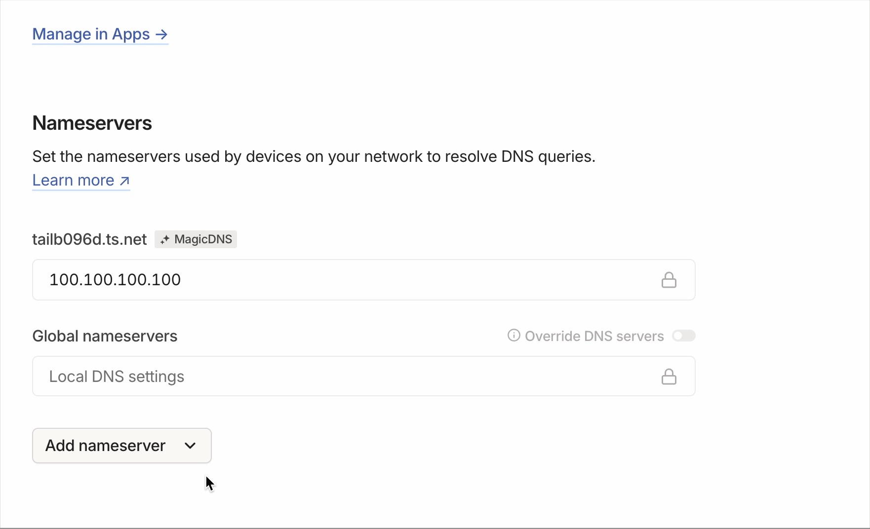A screencast showing how to add a DNS server from the admin console.